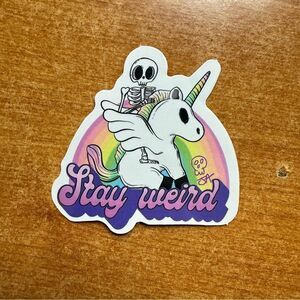 Stay Weird Unicorn Sticker‎